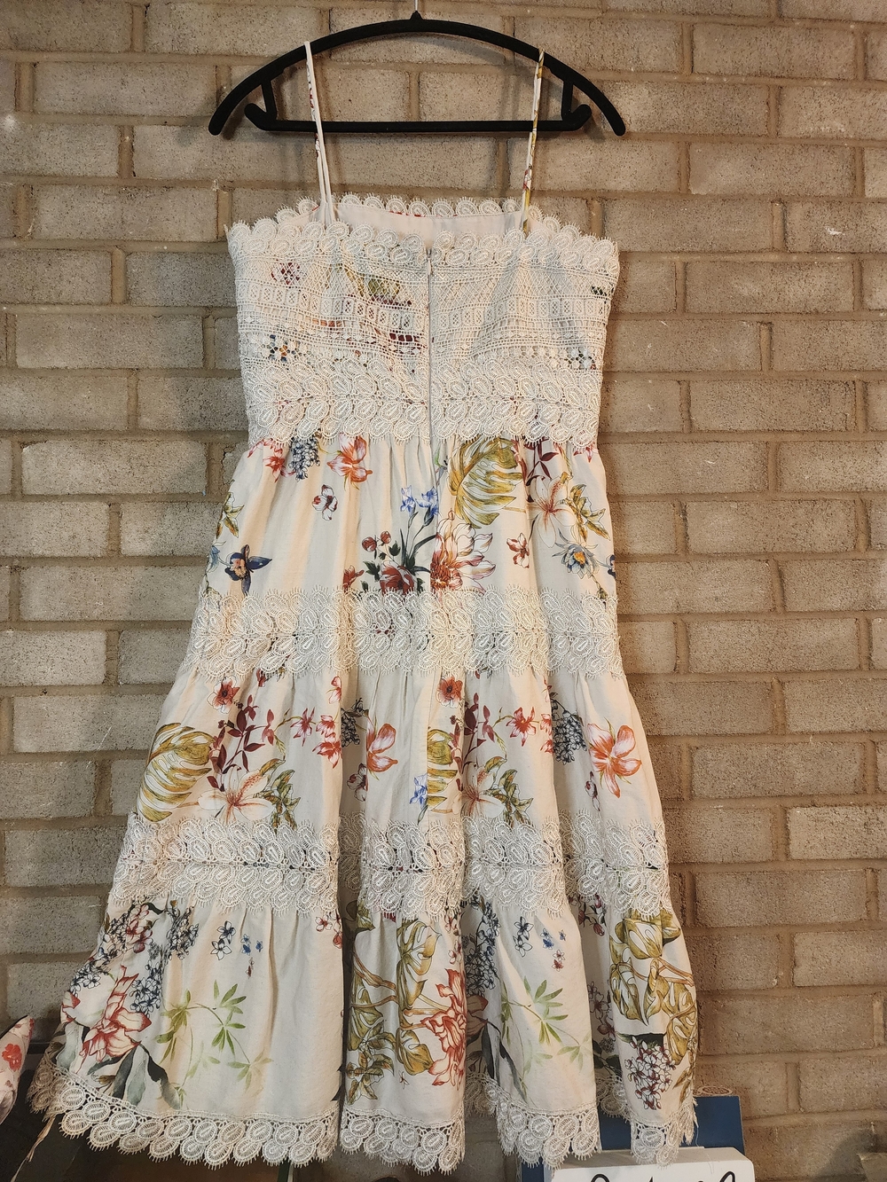 Antonio Melani Cream Floral Lace Sundress - Picture 2 of 9